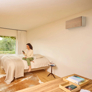 Daikin Stylish Light Wood - aranżacja klimatyzacji