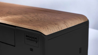 Daikin Stylish Dark Wood - zbliżenie na panel sterowania