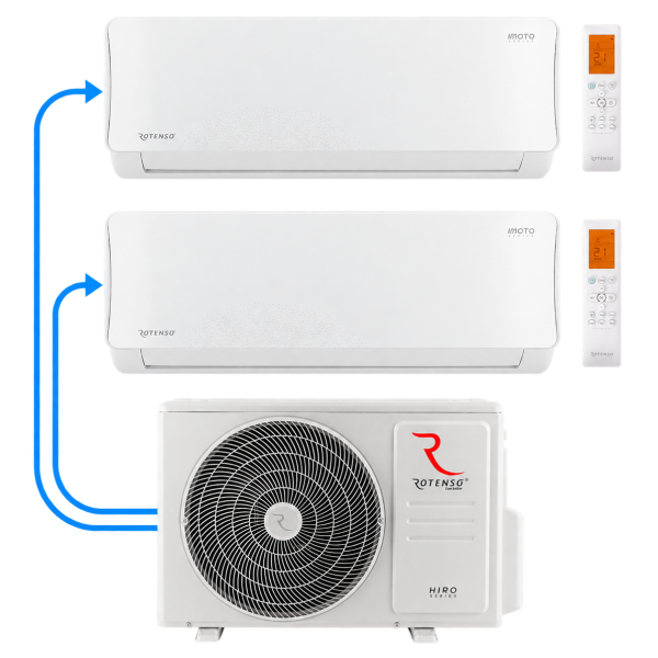 Rotenso Imoto Multi R14 – multisplit do 2 pomieszczeń, 2,6 + 3,5 kW
