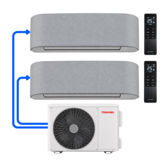 Toshiba Haori – zestaw multisplit na 2 pomieszczenia