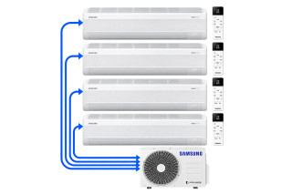 Samsung WindFree Elite S2 — multisplit do 4 pomieszczeń | 4 × 2,5 kW